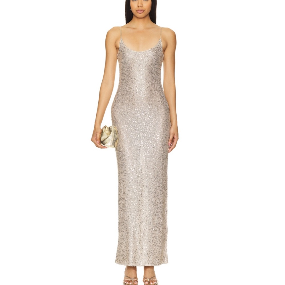 Lovers and friends Rossa Maxi Dress in Champagne